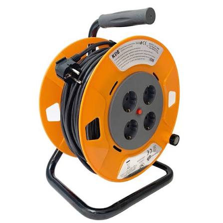 Alargador Cable 50 M Enrollable C. B.